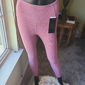 Pink High-Waisted Leggings